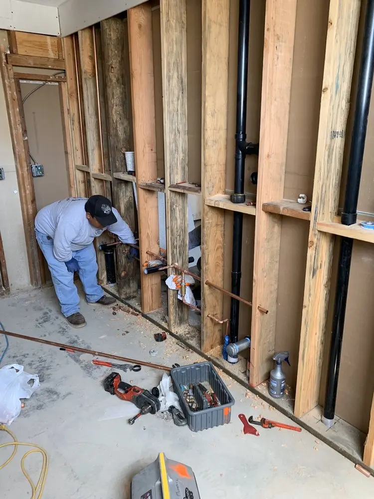 Commercial rough-in plumbing for Gas Line Repair in Ayres Point